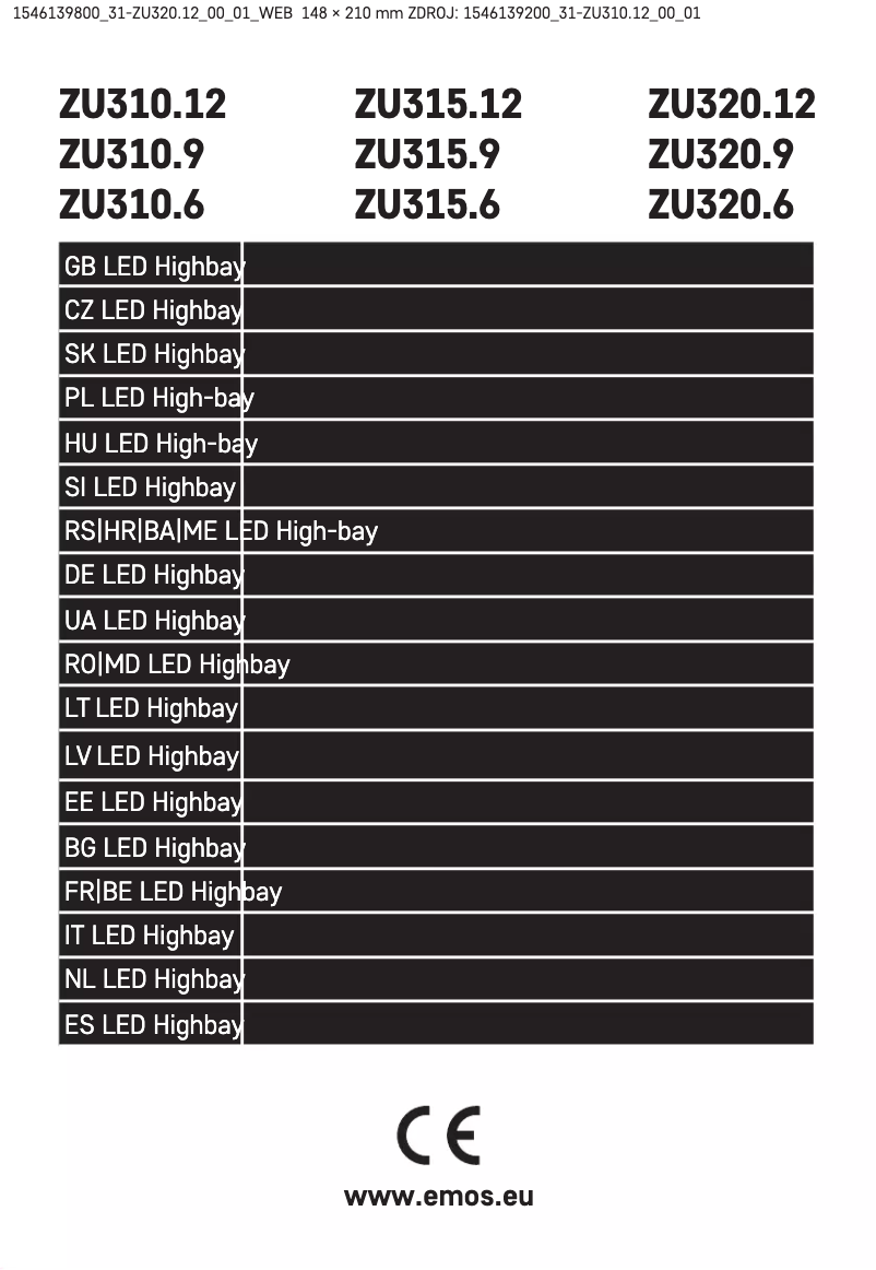 Página 1 del manual Manual de usuario Emos ZU320.12