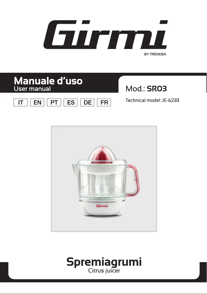 Página nº 1 - Manual de usuario Girmi SR03