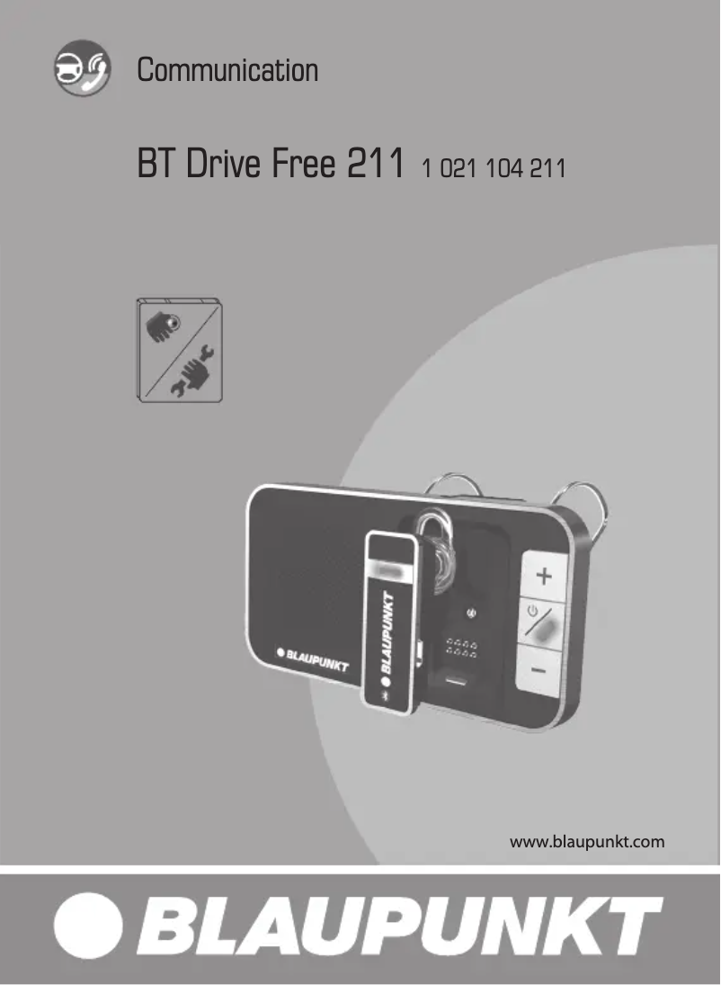 Página 1 del manual Manual de usuario Blaupunkt BT Drive Free 211