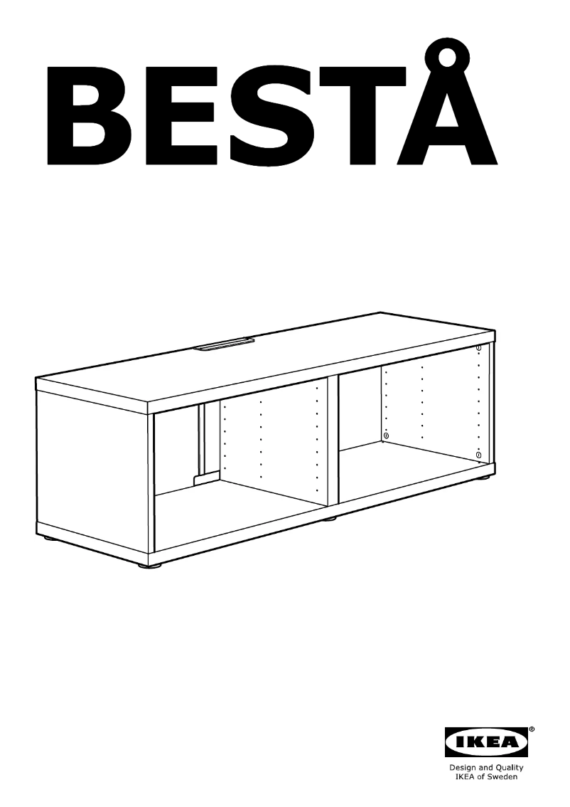 Página 1 del manual Instrucciones / montaje Ikea BESTÅ