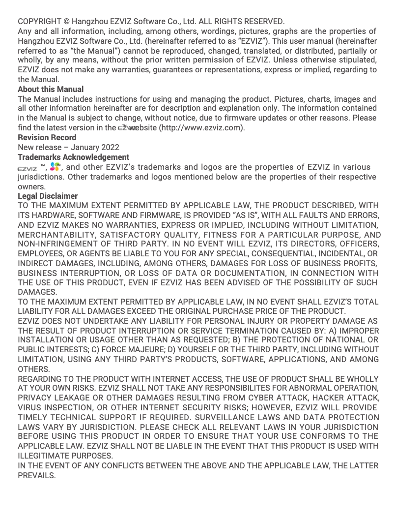 Página nº 1 - Manual de usuario EZVIZ BM1