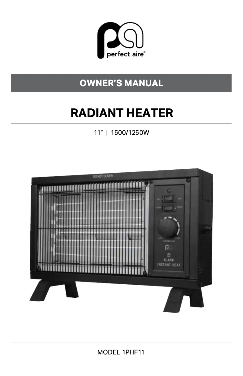 Página 1 del manual Manual de usuario Perfect Aire 1PHF11