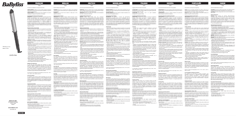 Página 1 del manual Manual de usuario BaByliss C457E