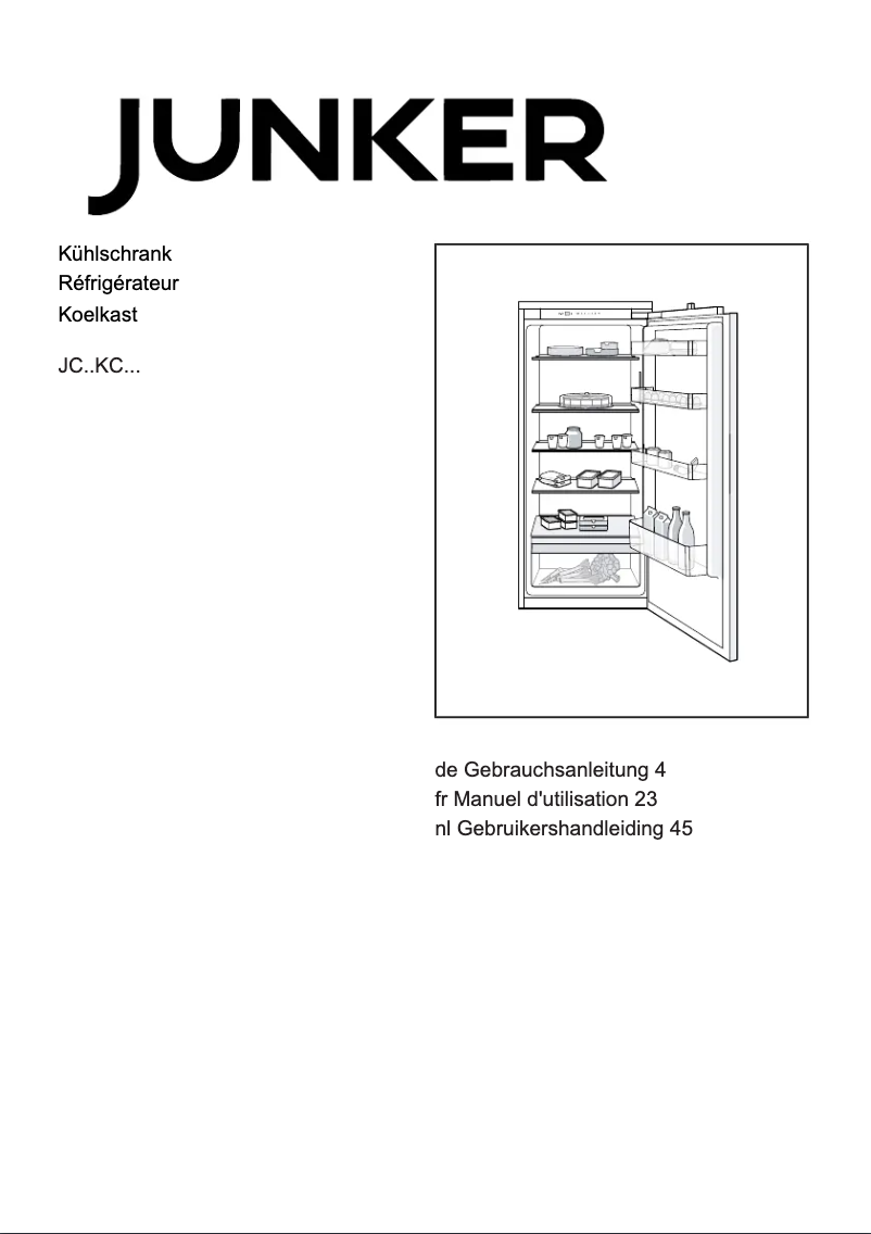 Imagen de la primera página del manual del dispositivo JC40KCSE0