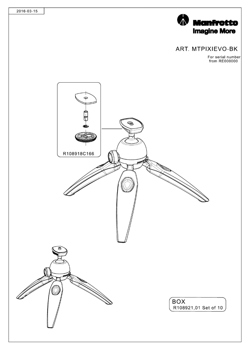 Página 1 del manual Manual de usuario Manfrotto Mini