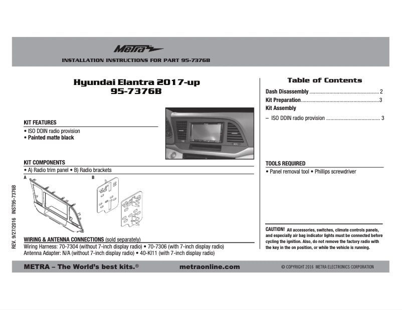 Imagen de la primera página del manual del dispositivo 95-7376B