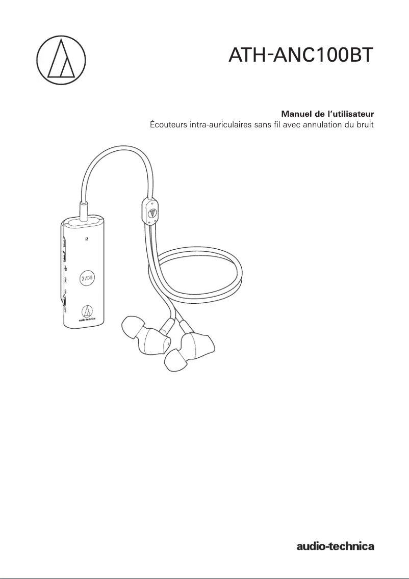 Imagen de la primera página del manual del dispositivo ATH-ANC100BT