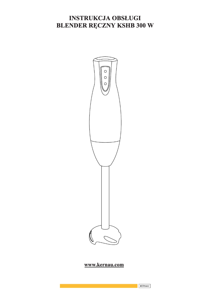 Imagen de la primera página del manual del dispositivo KSHB 300 W