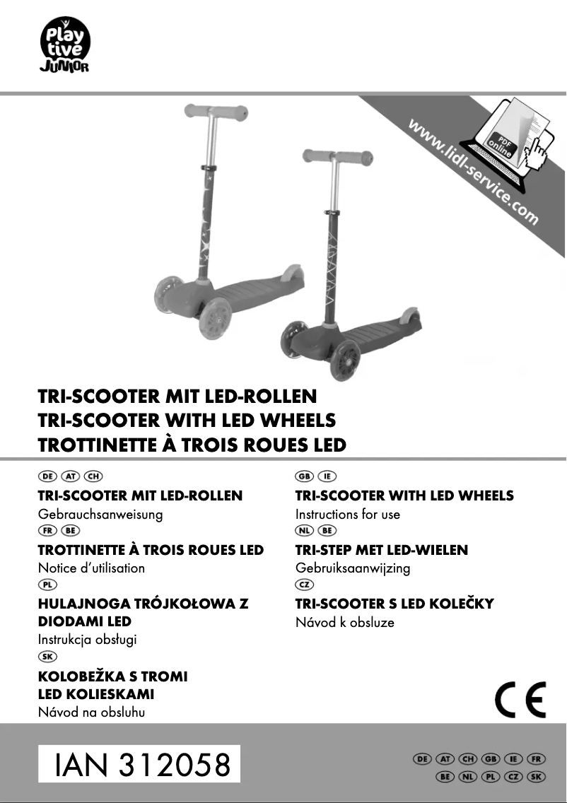 Imagen de la primera página del manual del dispositivo IAN 312058