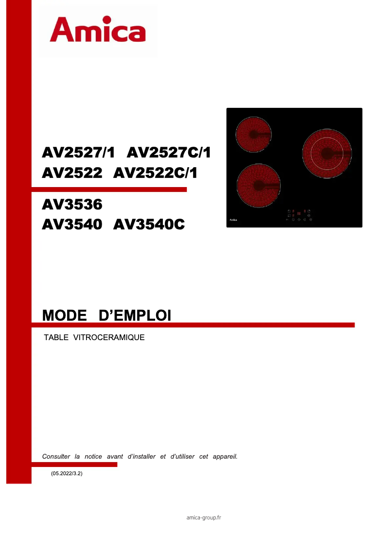 Imagen de la primera página del manual del dispositivo AV3540C