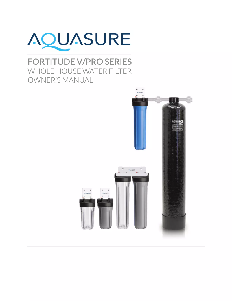 Página 1 del manual Manual de usuario Aquasure AS-F110PS