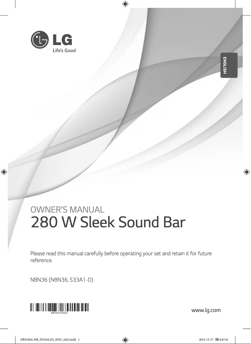 Imagen de la primera página del manual del dispositivo NBN36