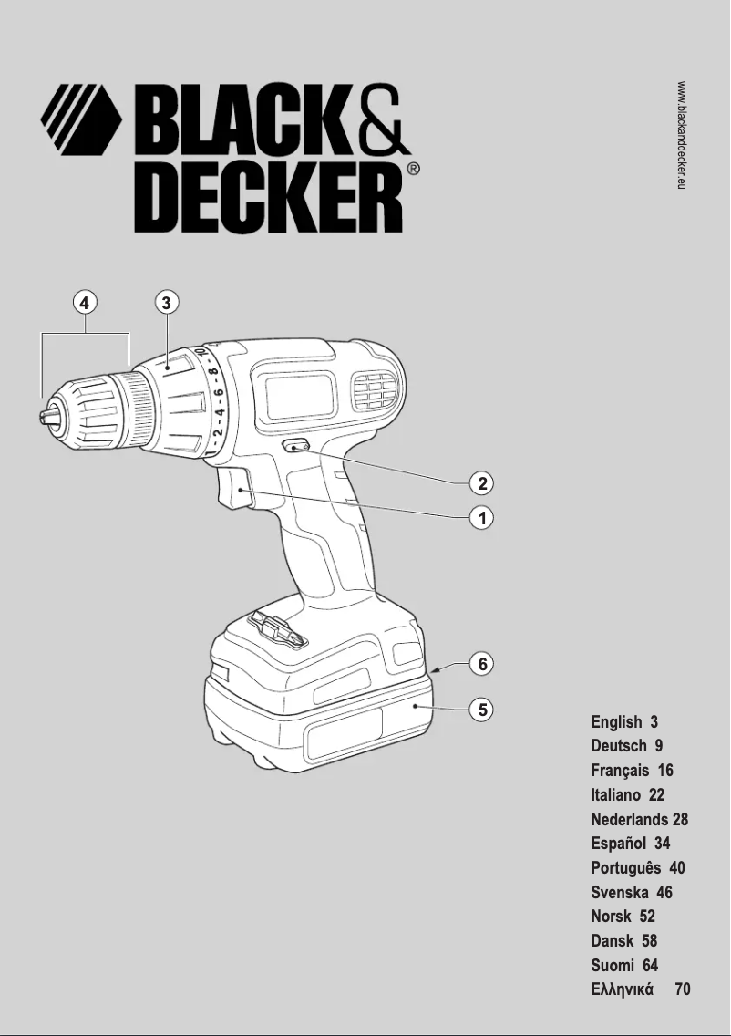 Página 1 del manual Manual de usuario Black & Decker EPC14L