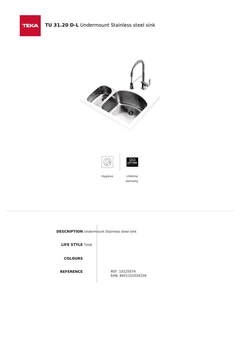 Imagen de la primera página del manual del dispositivo TU 31.20