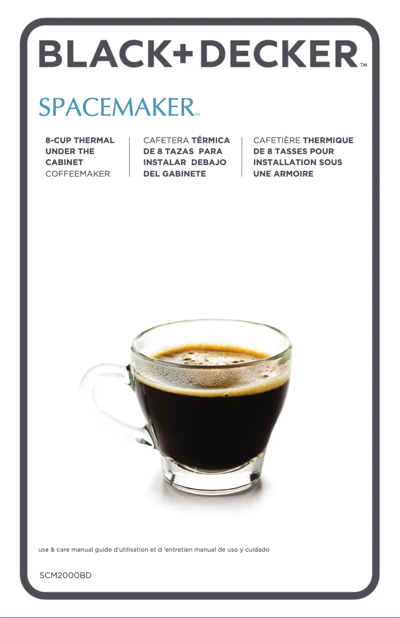 Imagen de la primera página del manual del dispositivo SCM2000BD