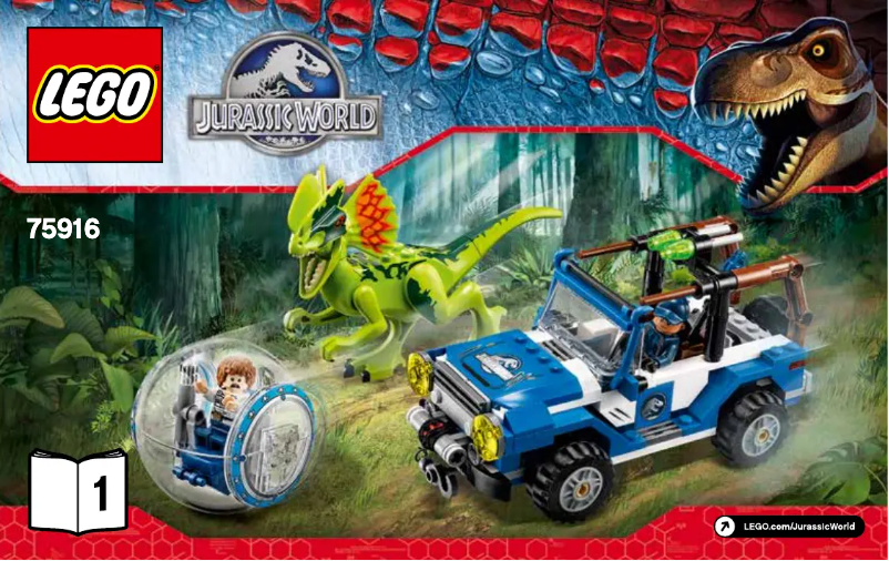 Página 1 del manual Manual de usuario Lego Jurassic World 75916