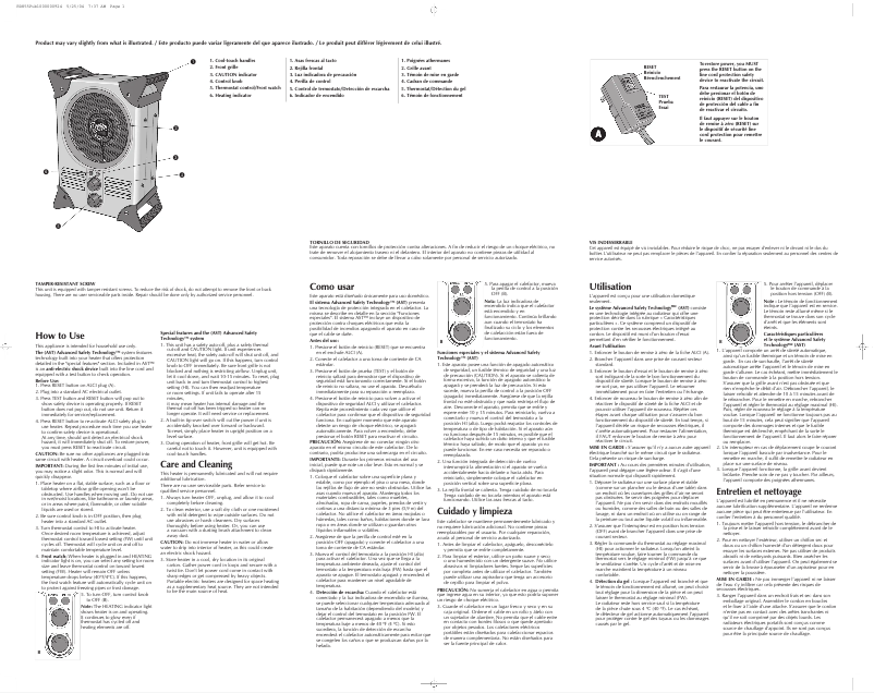Imagen de la primera página del manual del dispositivo BDH55