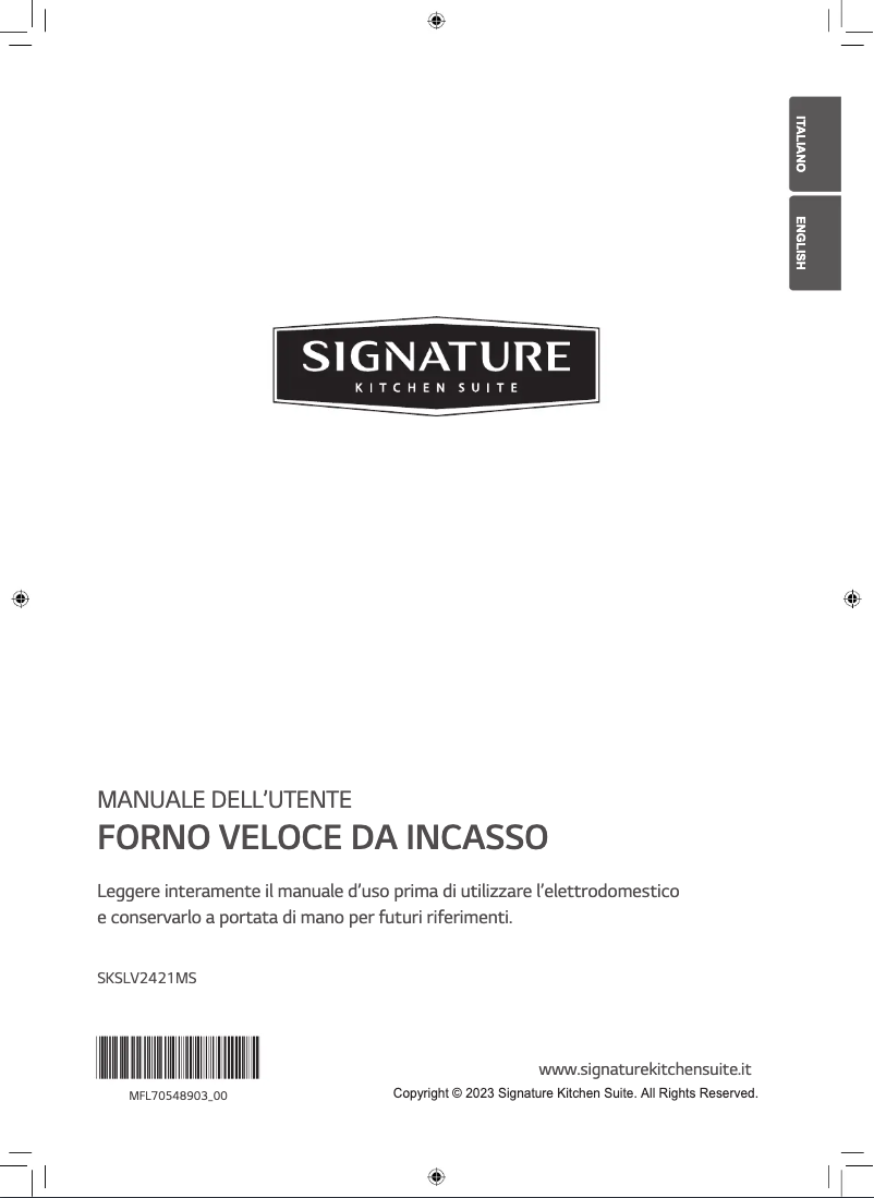 Página nº 1 - Manual de usuario LG SKSLV2421MS