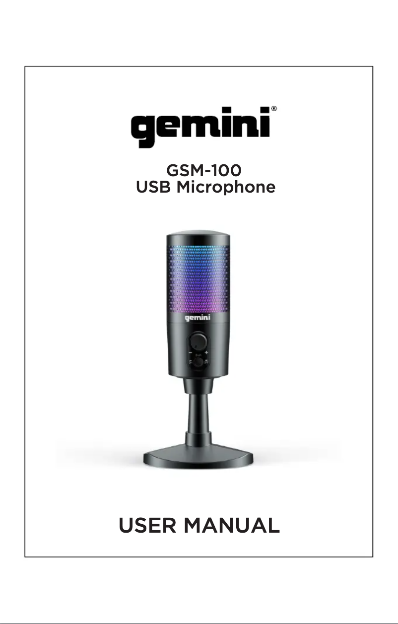 Imagen de la primera página del manual del dispositivo GSM-100