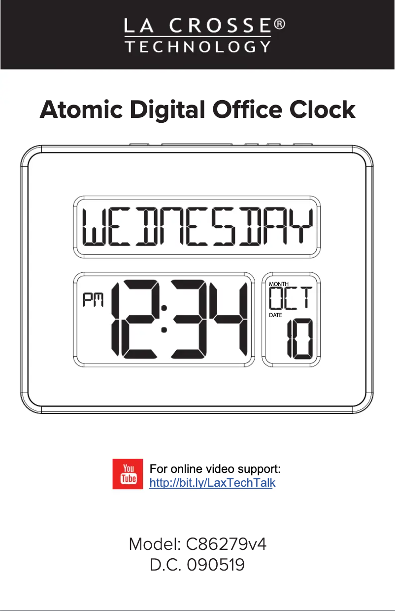 Página 1 del manual Manual de usuario La Crosse Technology c86279V4