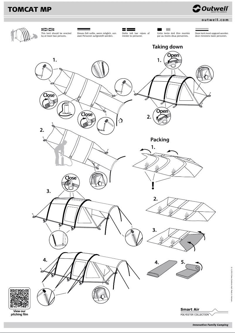 Imagen de la primera página del manual del dispositivo Tomcat MP