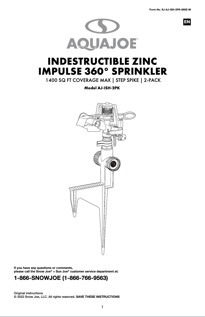 Imagen de la primera página del manual del dispositivo AJ-ISH-2PK