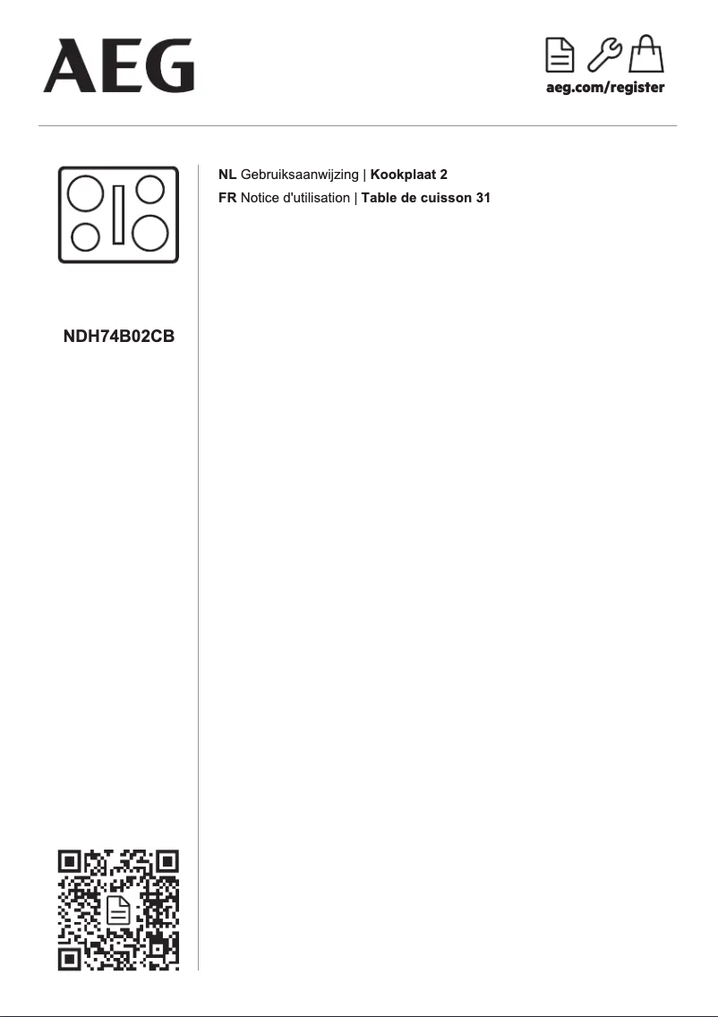 Imagen de la primera página del manual del dispositivo NDH74B02CB