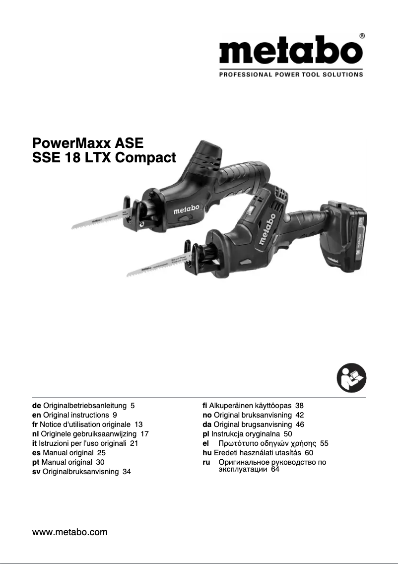 Imagen de la primera página del manual del dispositivo PowerMaxx ASE