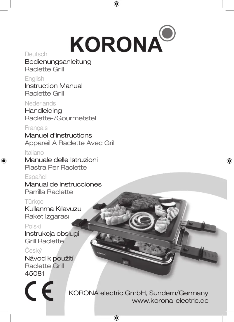 Imagen de la primera página del manual del dispositivo 45081