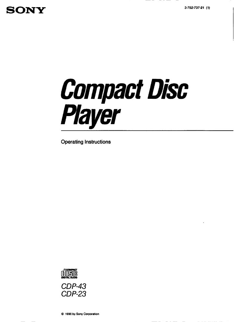 Imagen de la primera página del manual del dispositivo CDP-43