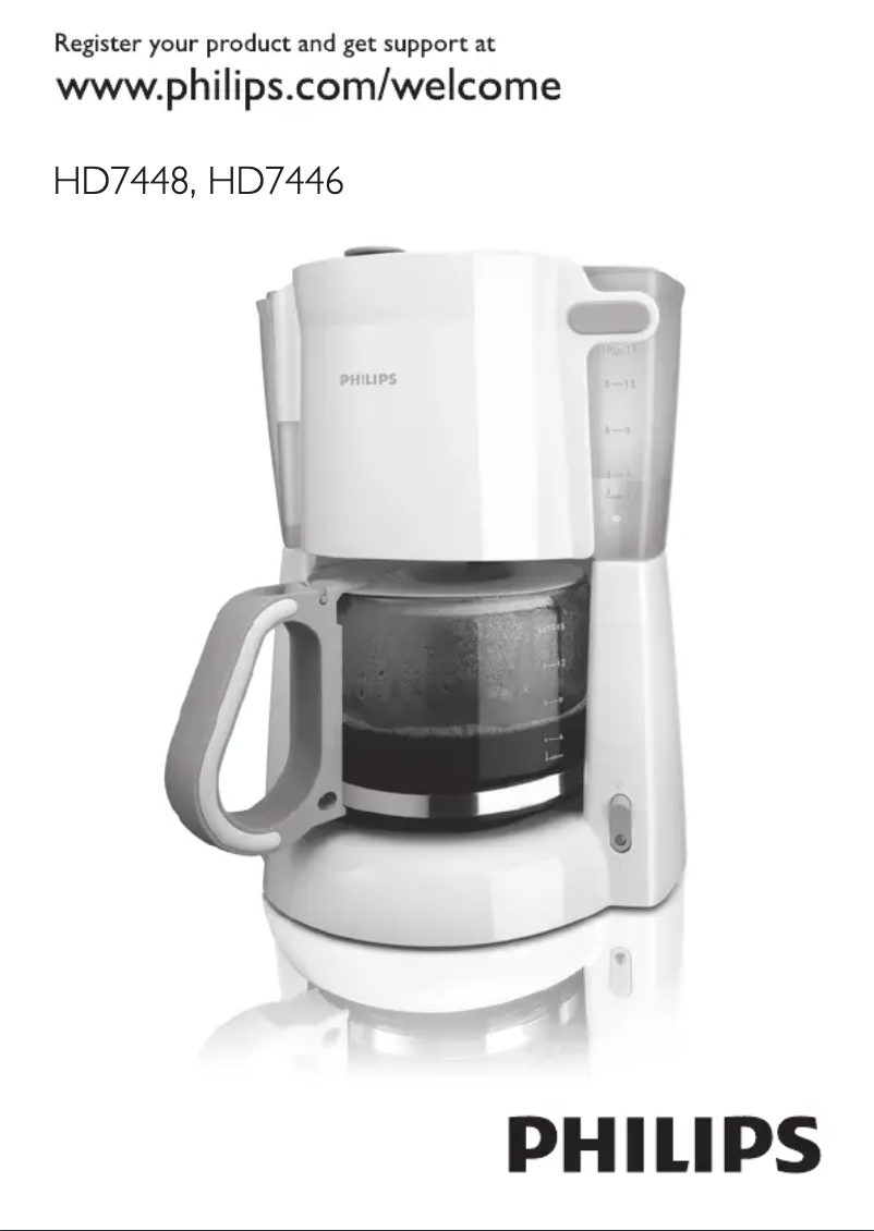 Imagen de la primera página del manual del dispositivo Daily Collection HD7446