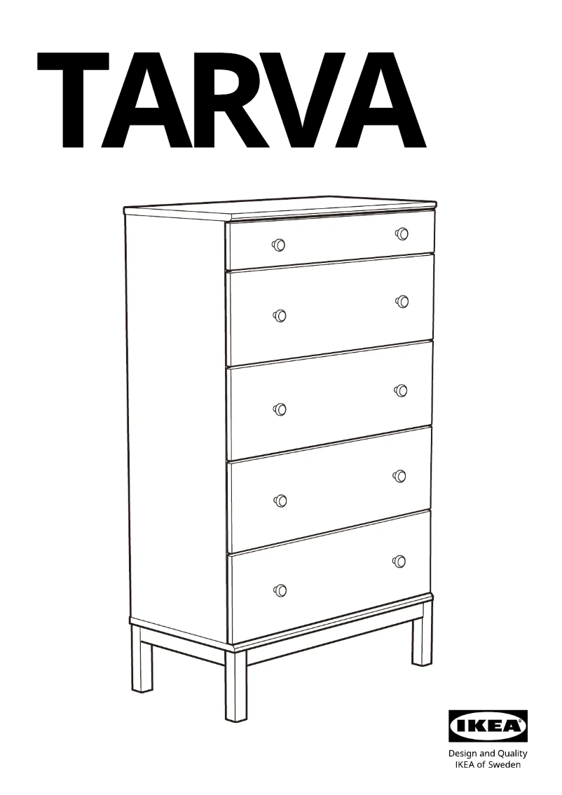Página 1 del manual Manual de usuario Ikea TARVA 705.898.69