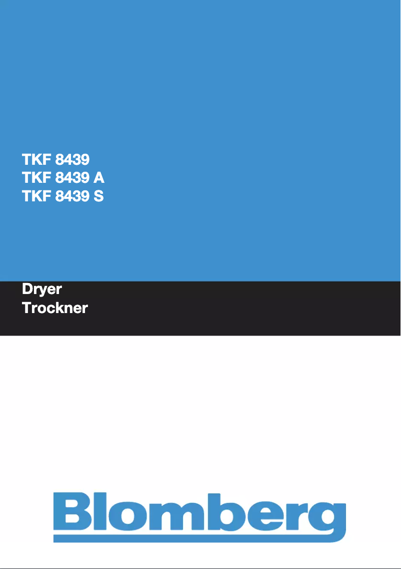 Imagen de la primera página del manual del dispositivo TKF 8439 A