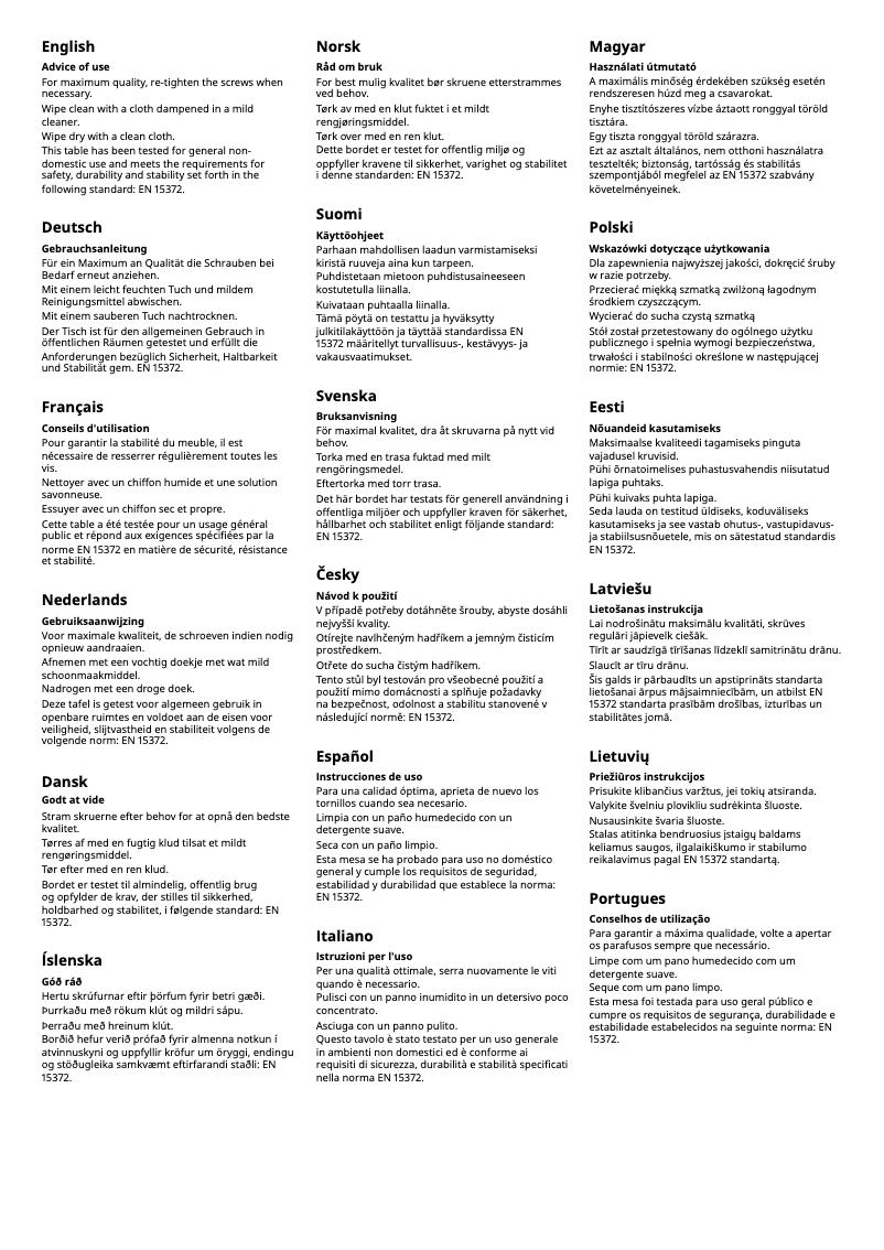 Imagen de la primera página del manual del dispositivo LISABO 005.637.83