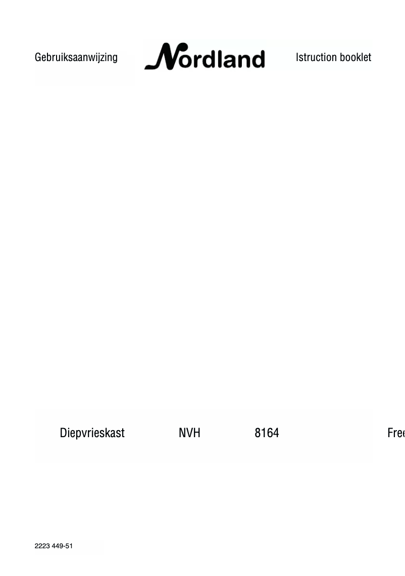 Página 1 del manual Manual de usuario Nordland NVH 8164