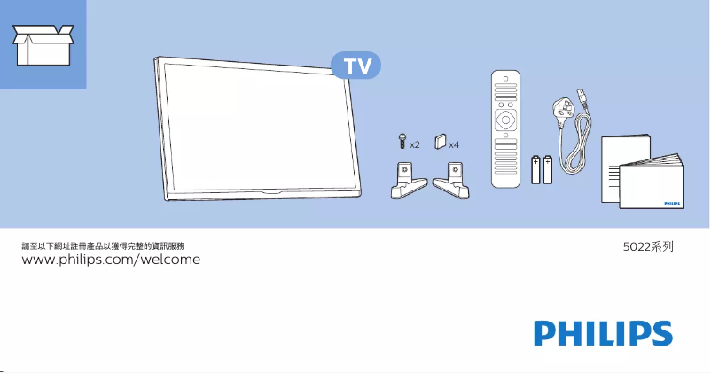 Imagen de la primera página del manual del dispositivo 24PFD5022