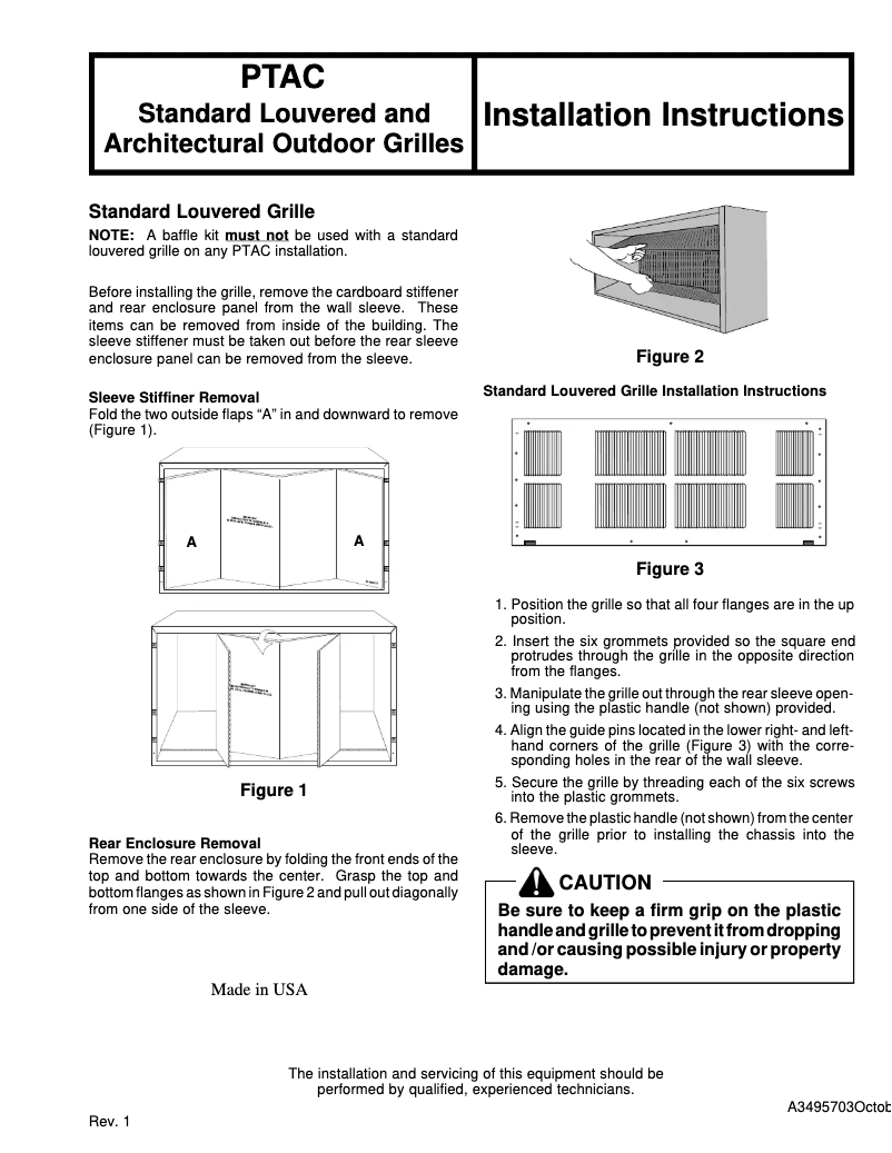 Página nº 1 - Manual de usuario Amana PGK01TB