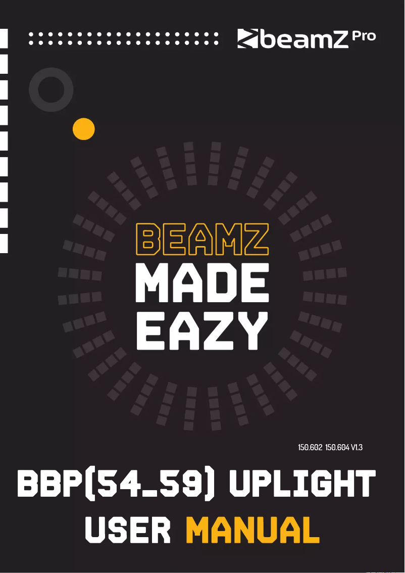 Página 1 del manual Manual de usuario BeamZ BBP54