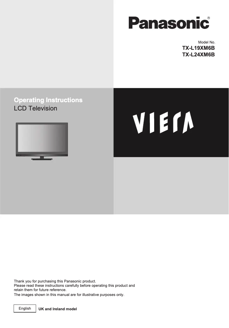 Imagen de la primera página del manual del dispositivo Viera TX-L24XM6B