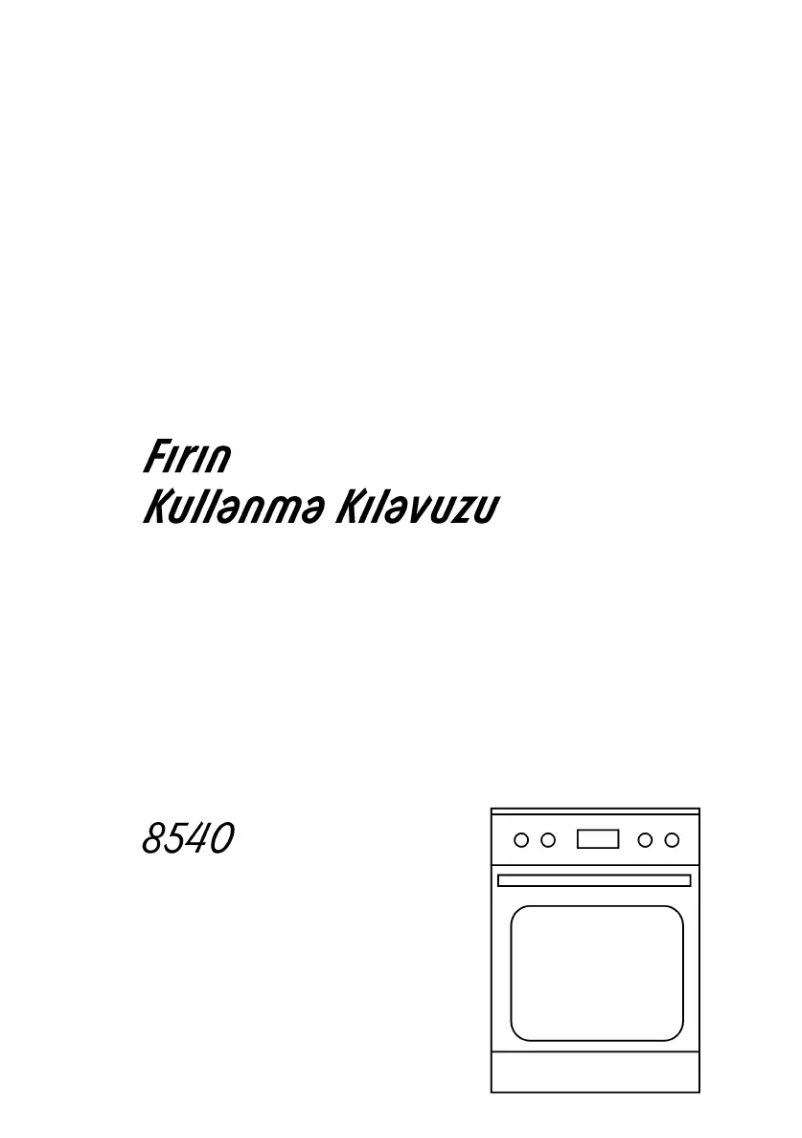 Página 1 del manual Manual de usuario Arçelik 8540