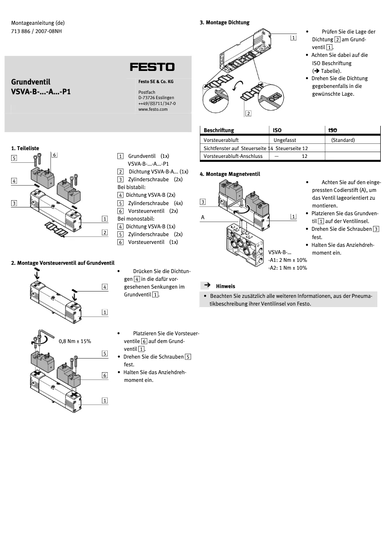 Imagen de la primera página del manual del dispositivo VSVA