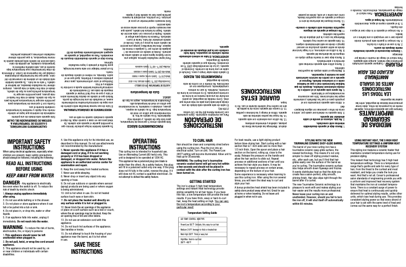 Imagen de la primera página del manual del dispositivo Infiniti Pro CD107TP