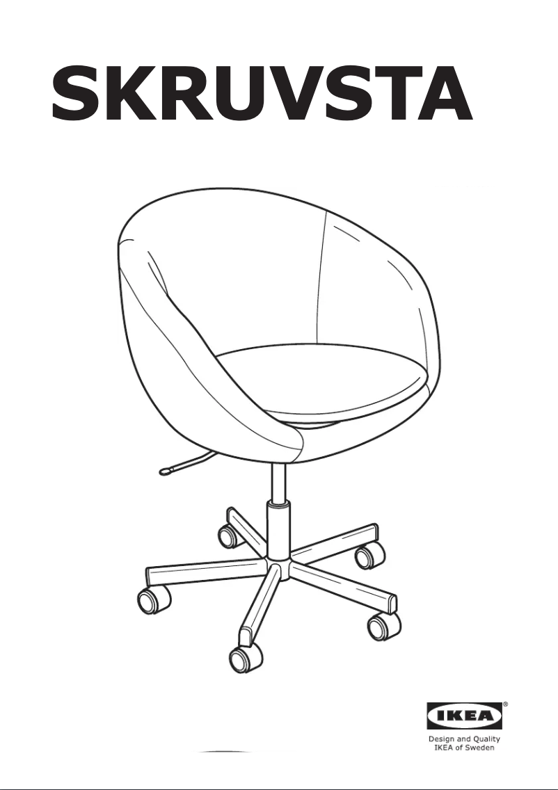 Página 1 del manual Instrucciones / montaje Ikea SKRUVSTA