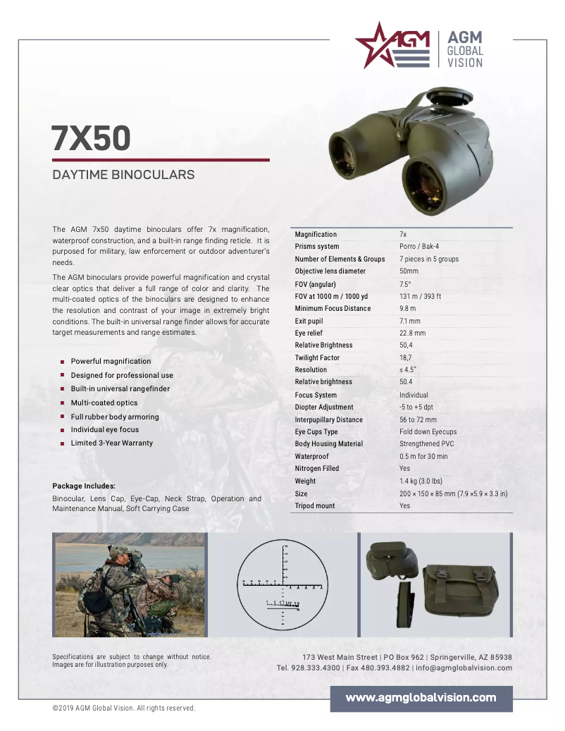 Imagen de la primera página del manual del dispositivo 7X50