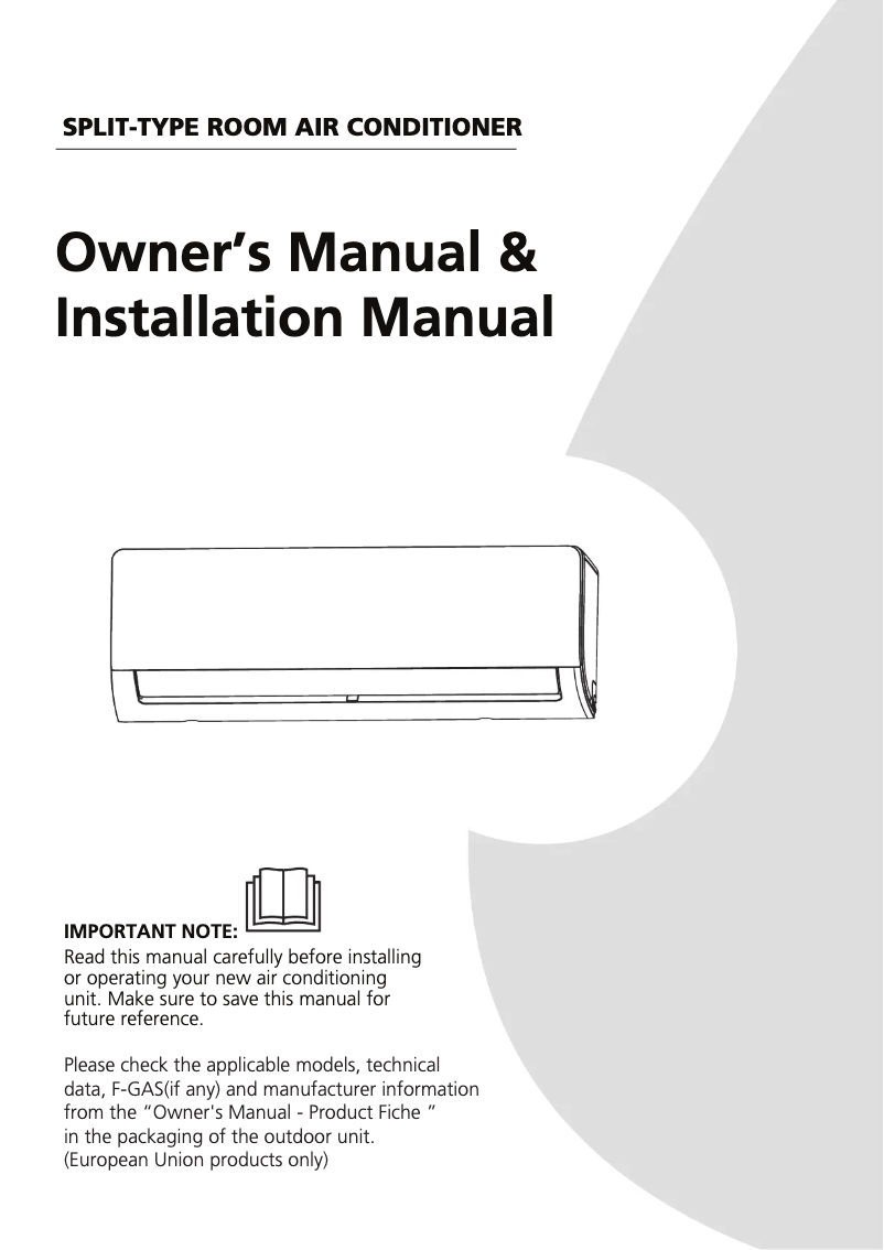 Página 1 del manual Manual de usuario Midea MFAB-35WC