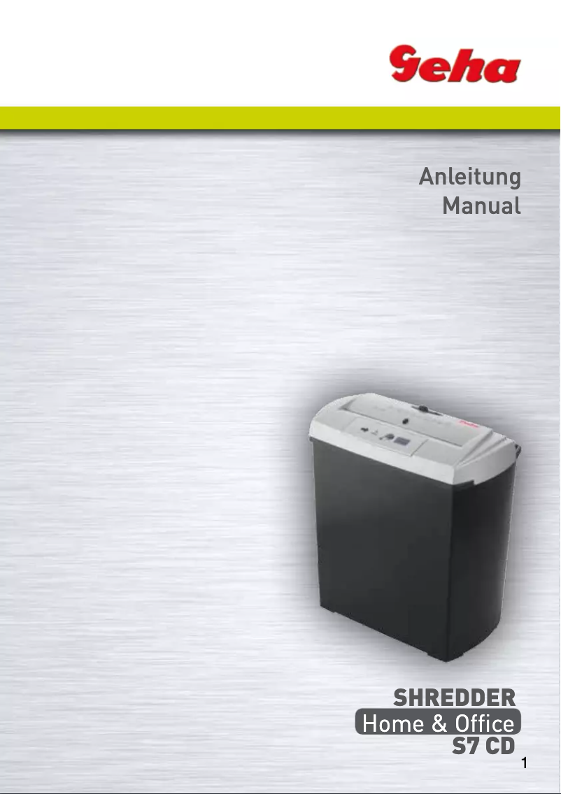 Imagen de la primera página del manual del dispositivo Home & Office S7 CD