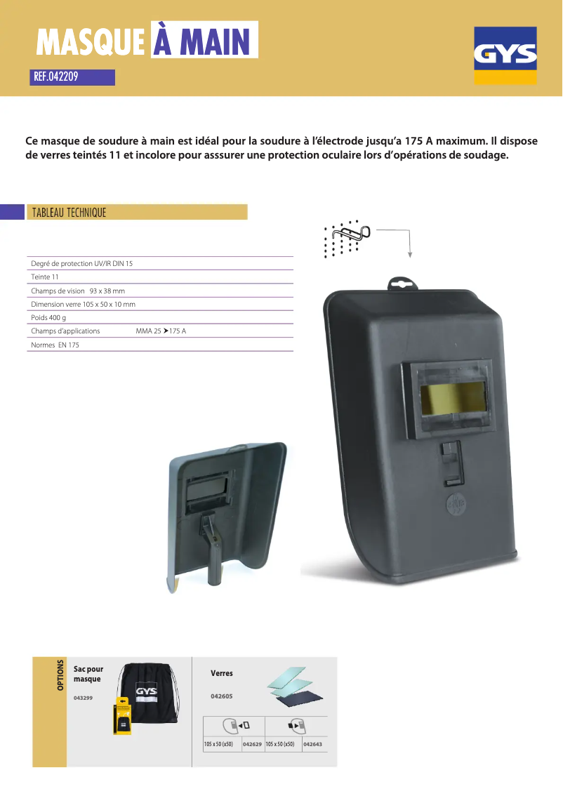 Imagen de la primera página del manual del dispositivo Hand Mask