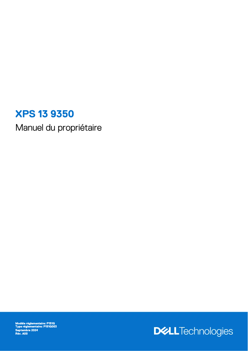 Página 1 del manual Manual de usuario Dell XPS 13