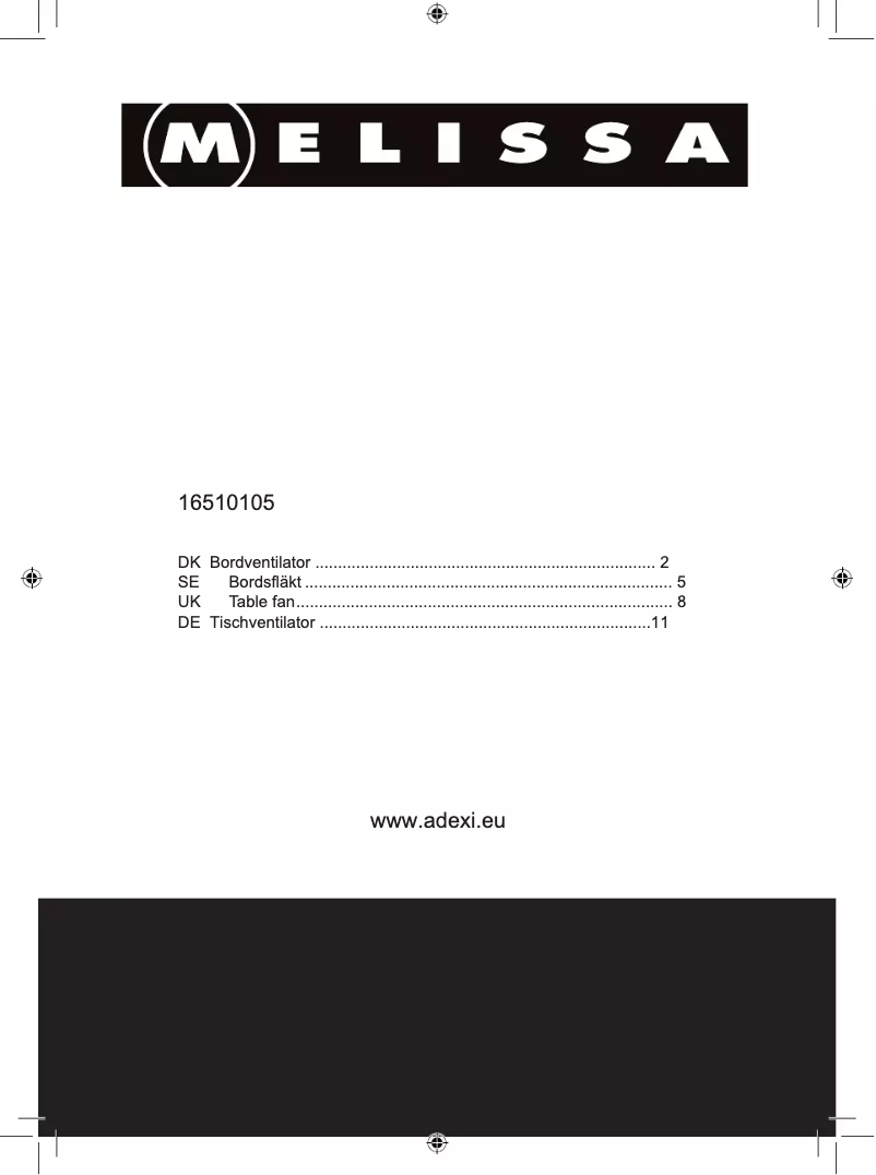 Página 1 del manual Manual de usuario Melissa 16510105