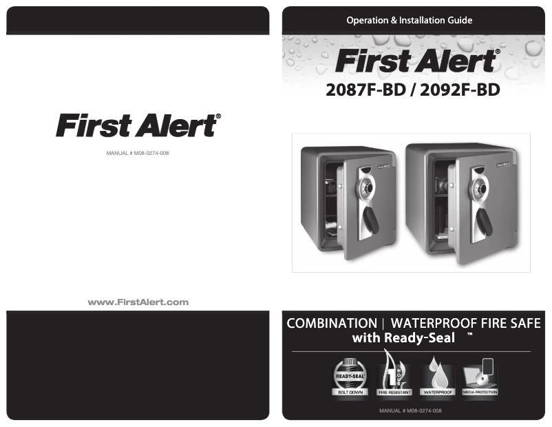 Imagen de la primera página del manual del dispositivo 2092F